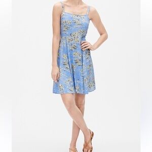 Gap Blue Hawaiian Print Cami Dress